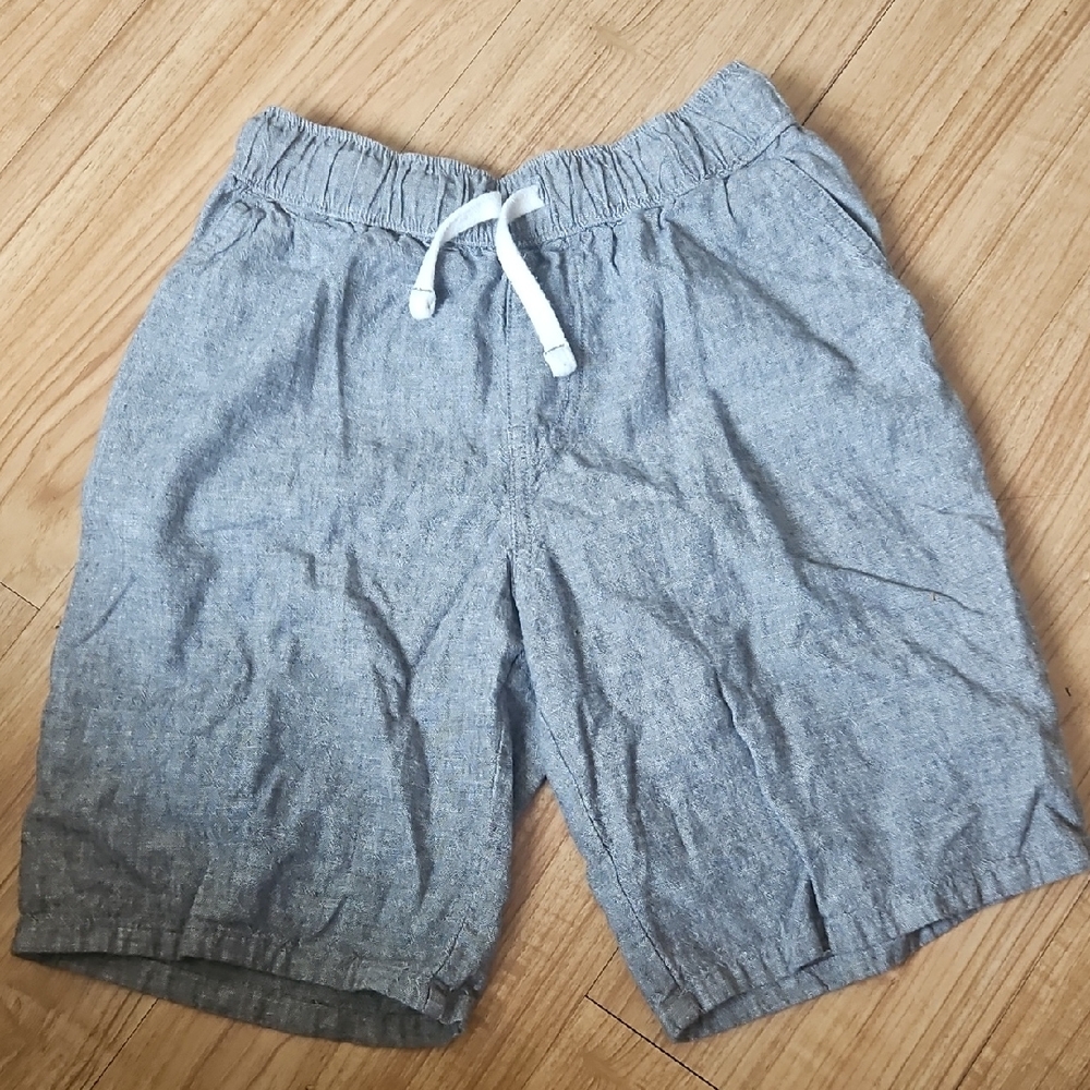 Boys Size Small (8) Gray Linen Shorts